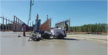 Бетон лазерни изравняване машина традиционния метод на строителния процес
